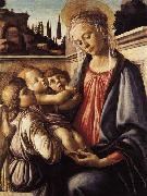 Sandro Botticelli Madonna and Child and Two Angels oil painting artist